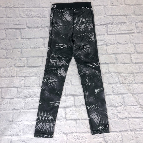 Nike Pro Leggings Black & Gray Size Small Fitted Stretchy - Picture 2 of 11